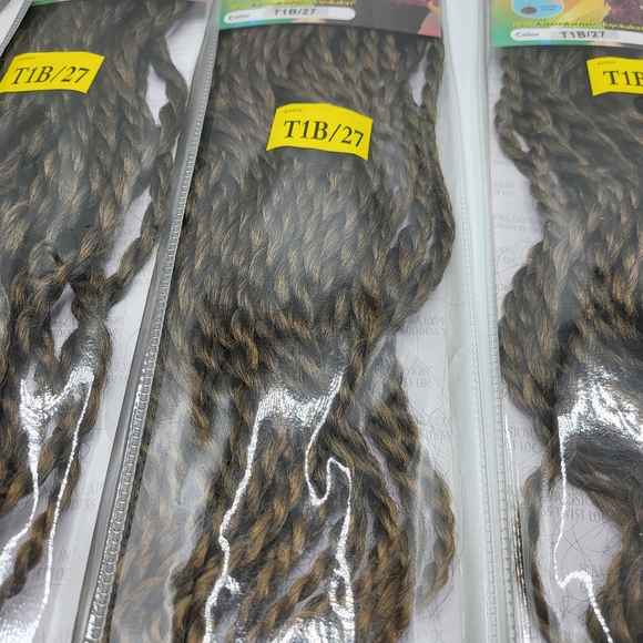 Goddess Loc Twist 20" 5pks - Coloits 1 1b/30 1b/burgandy - Picture 14 of 16